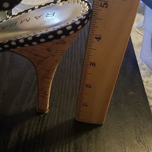 Rampage Shoes - Rampage polka dot slingback heels Rampage Shoes - Rampage polka dot slingback heels